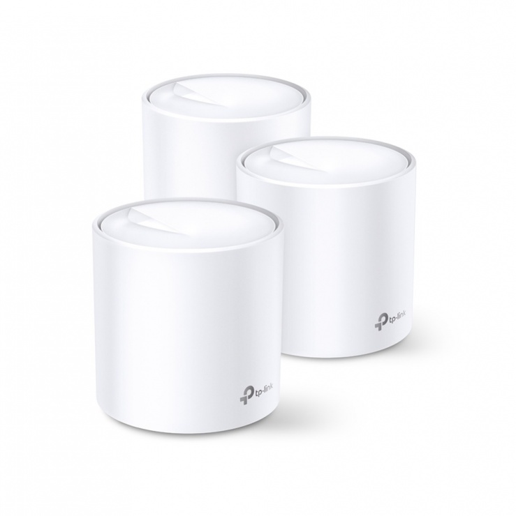 Imagine Sistem Mesh Wi-Fi Dual-Band Gigabit AX1800, TP-LINK Deco X20(3-pack)